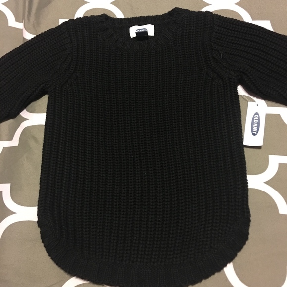 little girls black sweater